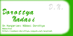 dorottya nadasi business card